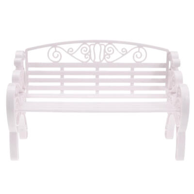 

Garden Park Bench Chair Miniature Barbie Dollhouse Furniture Accessories