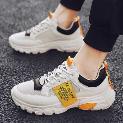 

2019 new summer mens shoes Korean version of the trend of sports&leisure canvas shoes mens wild net red white tide shoes