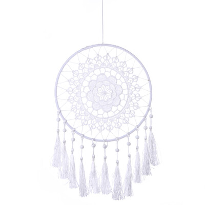 

Lace Flower Dream Catcher Wall Hanging Home Car Decor Craft