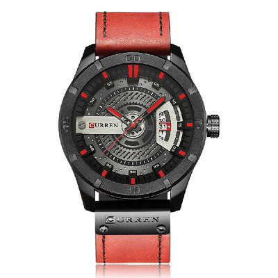 

CURREN Fashion Genuine Leather Men Watches 1ATM Life Water-resistant Quartz Casual Man Watch Relogio Musculino