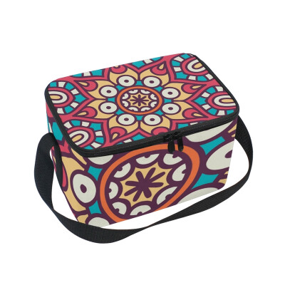 

ALAZA Insulated Lunch Box Roma Art Lunch Bag for Men Women Portable Tote Bag Cooler Bag