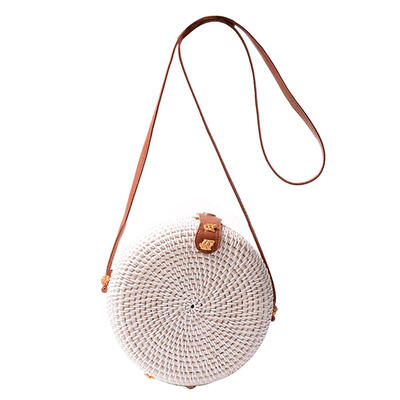 

Vintage Rattan Straw Bag Woven Summer Beach Women Shoulder Crossbody Bags