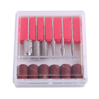 

6Pcs Nail Art Drill Kit Professional Toe Nail Care Electric Polishing Machine Drill Manicure Pedicure Set