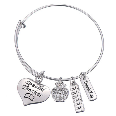 

Best Teacher Gift Love Inspire Letters Adjustable Bracelet Bracelet for Birthday Teachers Day Thanksgiving Graduation