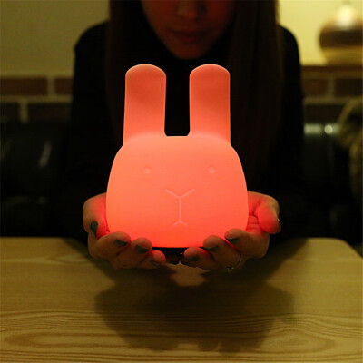 

〖Follure〗Lovely Rabbit Night Light Children Bedroom Decor Mini LED Lamp Bulb