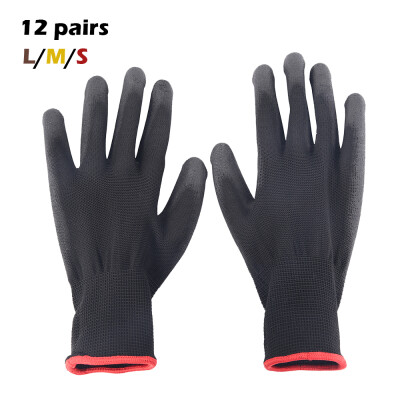 

PU Nylon Safety Coating Work Gloves Work Protective Builders Gardening  M L