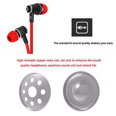 

LANGSDOM JM21 Wired In-ear Earphones Stereo Gaming Headsets Headphones with In-line Contol & Microphone for iOS Android Phones Whi