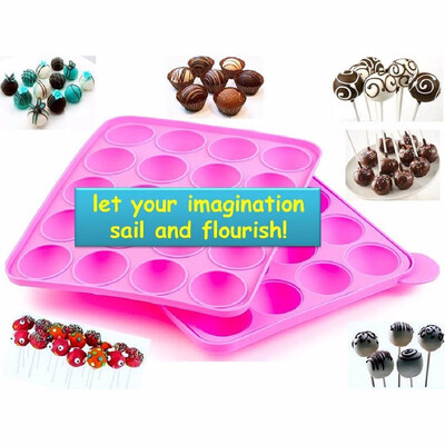 

Silicone Cake Mold Lollypop Lollipop Cupcake Baking Mold Tray