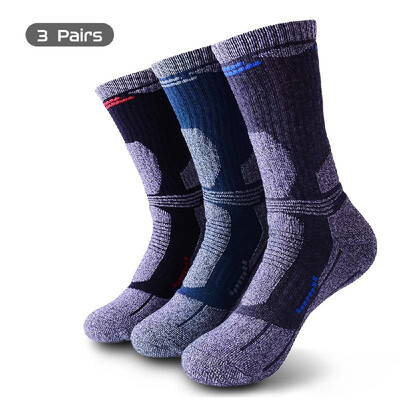 

3 Pairs Men Women Thermal Moisture-wicking Breathable Socks for Outdoor Activities Climbing Mountains Skiing Hiking Camping