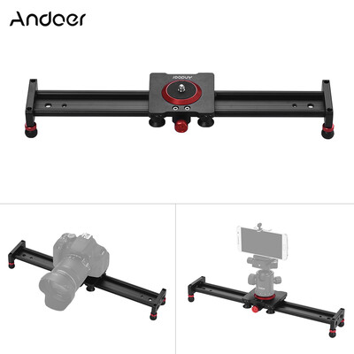 

Andoer 30cm12inch Aluminum Alloy Camera Track Slider Video Stabilizer Rail for DSLR Camera Camcorder DV Film Photography Load up