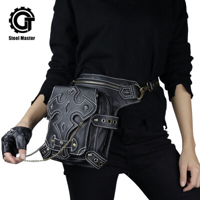 

steel master Retro Leg Holster Bags Punk Waist Bag for Men Women Victorian Shoulder Crossbody Bag