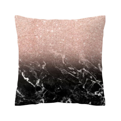 

〖Follure〗Rose Black Gold Cushion Cover Square Pillowcase Home Decoratio