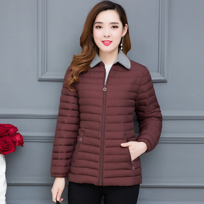 

Roseonmyhand Fashion Women Outerwear Long Sleeve Tops Solid Hooded Jackets Cotton-padded Coat