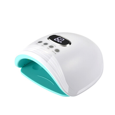 

60W UV LED Nail Lamp for Gel Polish Nail Dryer with 3 Timer Setting Auto-sensor Dual Light Source Fingernails Toenails Nail Art La