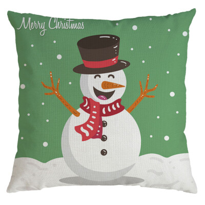 

Siaonvr Christmas Pillow Cover Pillowcases Decorative Sofa Cushion Cover 45x45cm