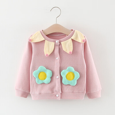 

Cotton Sweater Top Baby Girls Cardigan Autumn Coat Baby Children Clothing Girls Knitted Cardigan Sweater Kid Spring Clothes