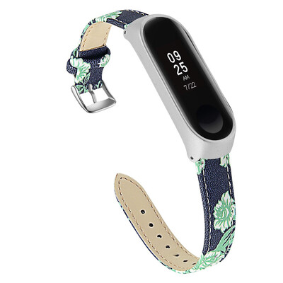 

ECSEM Wristband for Mi Band 3 Bracelet Genuine Leather Strap for Xiaomi Mi Band 4 Mi Band 3