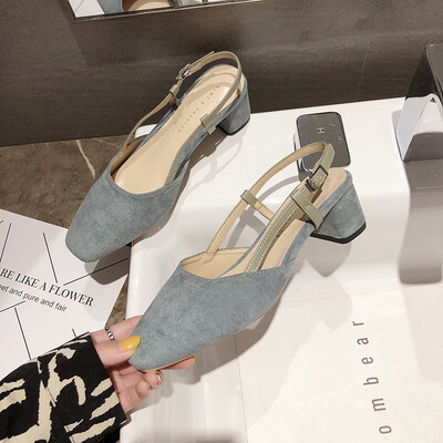 

The sandal womens rough&summer fashion the low heel&the fairy wind soft shoes