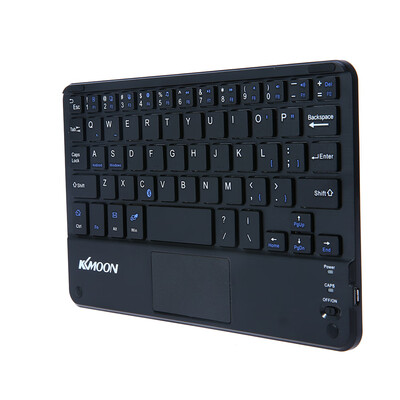 

KKmoon 59 Keys Ultra Slim Thin Mini Touchpad BT Keyboard with Foldable Magnetic PU Leather Case for Android for 7-8 in Windows PC