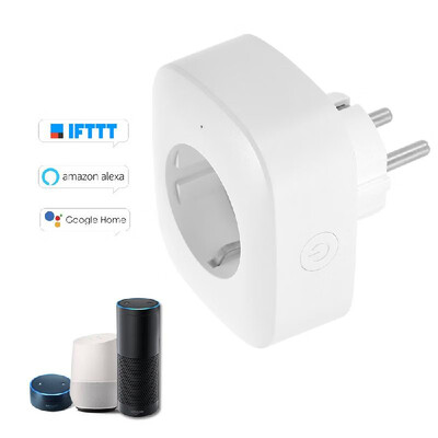 

Mini Smart WiFi Socket EU Type F Remote Control by Smart Phone from Anywhere Timing Function Voice Control for Amazon Alexa&f