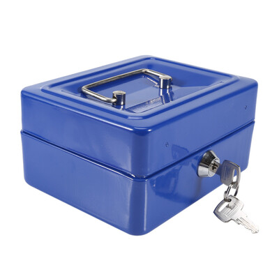

Greensen Mini Security Box1Pc Mini Portable Steel Petty Lockable Cash Money Coin Safe Security Box Household New