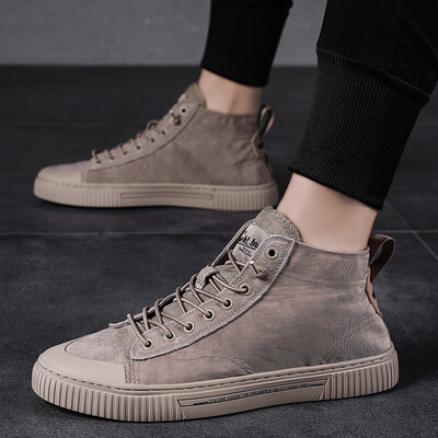 

Summer high-top canvas shoes Korean version of the trend of wild casual tide shoes net red breathable cloth shoes mens shoes
