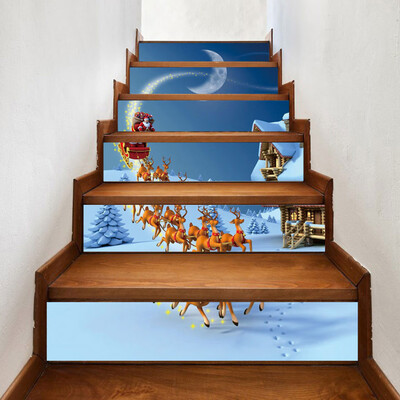 

Siaonvr Christmas Decoration Stair Stickers Christmas Stairs Stickers Wall Stickers