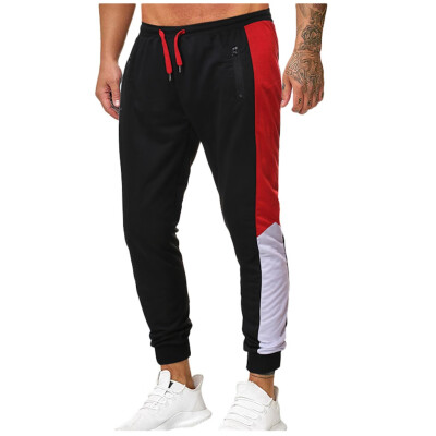 

Gobestart Mens New Fashion Casual Outdoor Sports Running Trousers Drawstring Long Pants