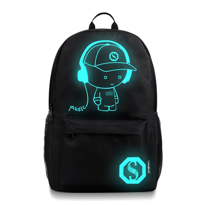 

Tailored Unisex Light Preppy Teenagers Noctilucent Cartoon School Bags Student Backpack