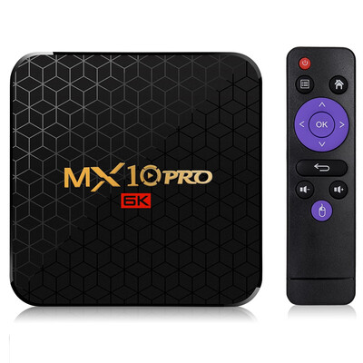 

MX10 Pro 6K TV Box Android 90 AllWinner H6 24G WiFi 100Mbps USB30