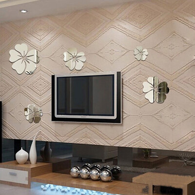 

〖Follure〗3D Mirror Floral Art Removable Wall Sticker Acrylic Mural Decal Home Room Decor