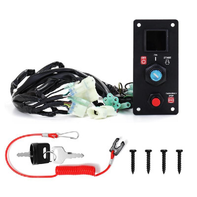 

Professional Easy Installation Outboard Single Engine Key Switch Panel For Honda