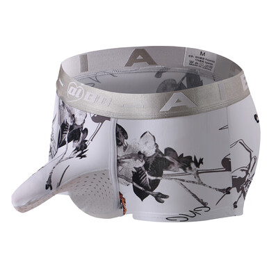 

Men Sexy Shorts Briefs Boxers Underwear Ice Silk Bulge Pouch Panties Pants L2XL