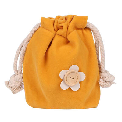 

Portable Cotton Storage Bags Hanging Drawstring Canvas Bouquet Pocket Bag