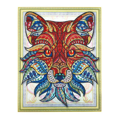 

5D DIY Special-shaped Diamond Painting Wolf Cross Stitch Embroidery Mosaic