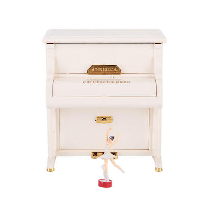 

Greensen Piano Dancing Girl Music Box Jewelry Box Storage Case with Mirror for Girls