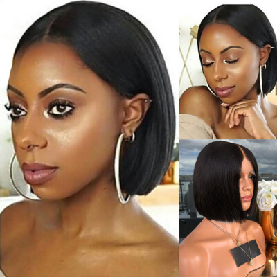 

〖Follure〗Glueless Resistant Lace Front Full Wigs Women Short Straight Wig With Baby Hair