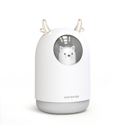 

USB Mini Humidifier Cool Mist Cute Portable Air Humidifier With Night Light For Bedroom Baby Room Home Office Car