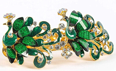 

Vintagepeacock Hair Clip Tiara Hair Clip Retro Hair Clip