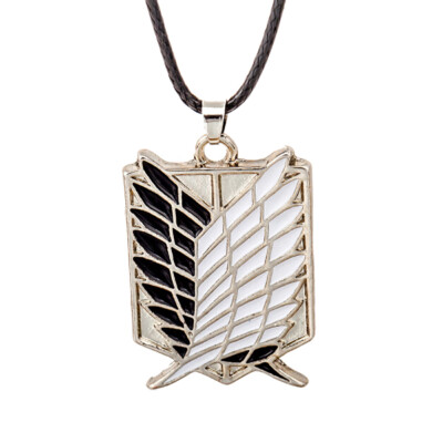 

Attack on Titan Shingeki no Kyojin Four Crops Badge Pendant Anime Alloy Necklace