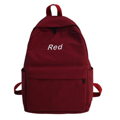 

The ancient feeling girl bag female Korean high school small fresh solid color art student backpack campus Joker backpack