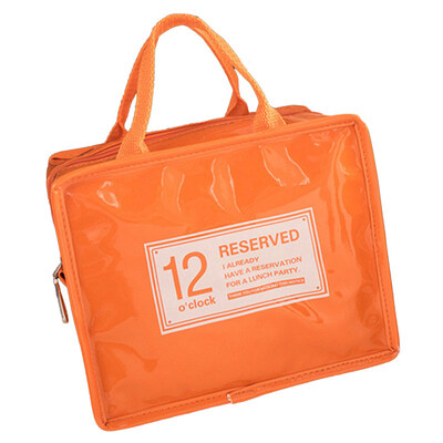 

Portable Letter Thermal Insulated Meal Food Tote Pouch Bento Lunch Picnic Bag