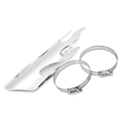 

Flame Style Motorcycle Exhaust Muffler Pipe Protector Heat Shield Cover For All Dirt Bike Off Road Racing with Diameter 2 to 7cm C