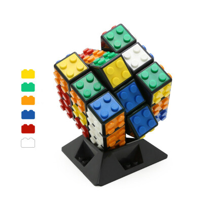 

2019 Learning Education Small particle adult childrens educational Building block high quality smooth racing The 3 Magic cube