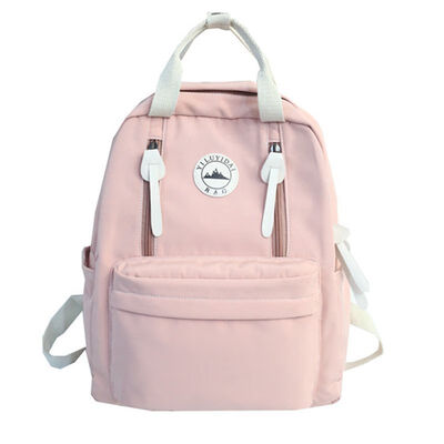 

Double shoulder bag female Korean version of campus student ins schoolbag ancient sense simple portable fashion leisure travel bac