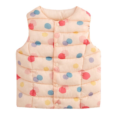 

Kids Winter Vest Children Girls Floral Pattern Jacket Winter Baby Boys Warm Outerwear Coats Children Outfits