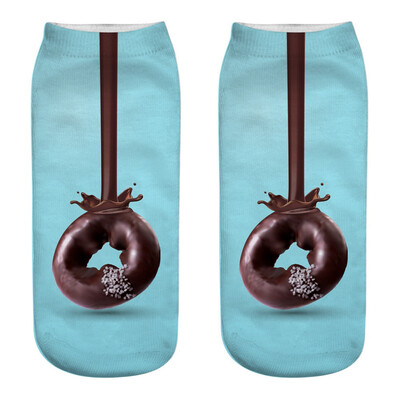 

1 Pair Harajuku Doughnut Food Cartoon Socks Women Fashion Spring Summer Low Cut Ankle Short Socks Female Fresh Style