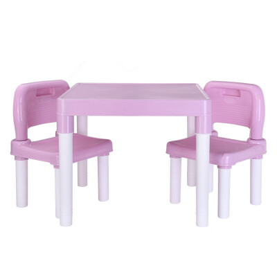 

Siaonvr Plastic Kids Table And 2 Chairs Set Set For Boys Or Girls Toddler