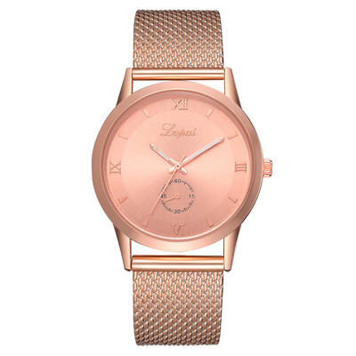 

Ladies Quartz Watch Rose Gold Womens Watches Relogio Lvpai Womens Casual Quartz strap Band Watches Analog Wristwatch 233