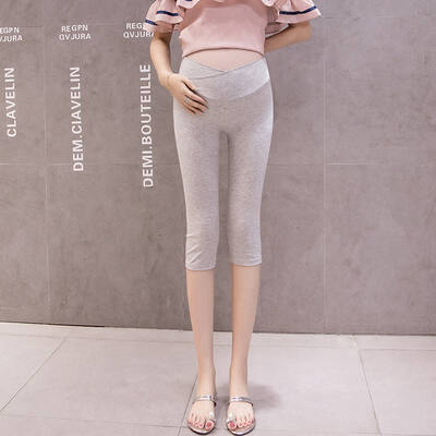 

Low Waist Modal Pregnant Women Leggings Stylish Simple Solid Color Maternity Leggings Tights Беременным בגד הריון